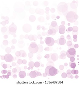 Bubbles Circle Dots Unique Purple Bright Vector Background