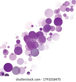 Bubbles Circle Dots Unique Purple Bright Vector Background