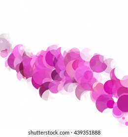 Bubbles Circle Dots Unique Purple Bright Vector Background