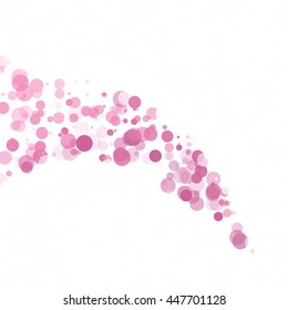 Bubbles Circle Dots Unique Purple Bright Vector Background