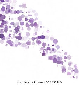 Bubbles Circle Dots Unique Purple Bright Vector Background