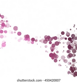 Bubbles Circle Dots Unique Purple Bright Vector Background