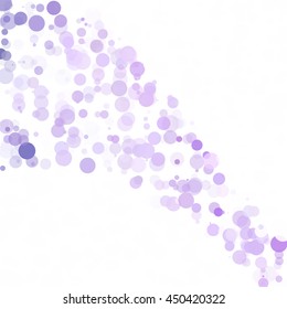 Bubbles Circle Dots Unique Purple Bright Vector Background