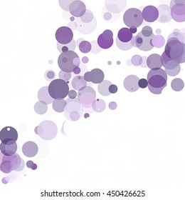 Bubbles Circle Dots Unique Purple Bright Vector Background