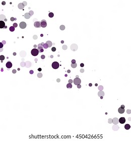Bubbles Circle Dots Unique Purple Bright Vector Background
