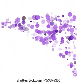 Bubbles Circle Dots Unique Purple Bright Vector Background