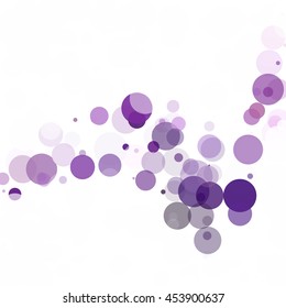 Bubbles Circle Dots Unique Purple Bright Vector Background