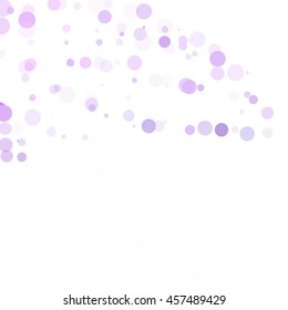 Bubbles Circle Dots Unique Purple Bright Vector Background