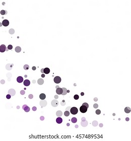 Bubbles Circle Dots Unique Purple Bright Vector Background