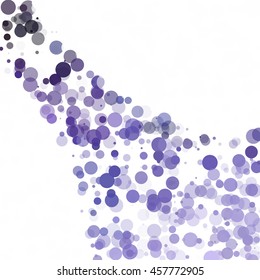 Bubbles Circle Dots Unique Purple Bright Vector Background