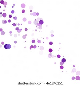 Bubbles Circle Dots Unique Purple Bright Vector Background