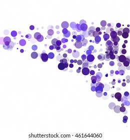 Bubbles Circle Dots Unique Purple Bright Vector Background