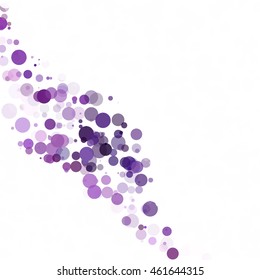 Bubbles Circle Dots Unique Purple Bright Vector Background