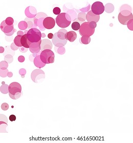 Bubbles Circle Dots Unique Purple Bright Vector Background