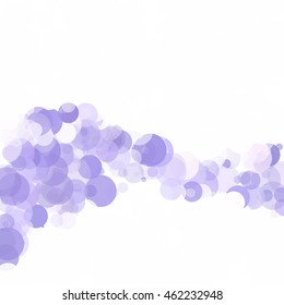 Bubbles Circle Dots Unique Purple Bright Vector Background