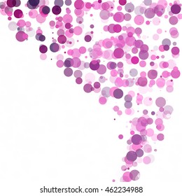Bubbles Circle Dots Unique Purple Bright Vector Background