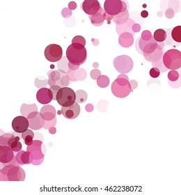Bubbles Circle Dots Unique Purple Bright Vector Background