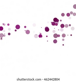 Bubbles Circle Dots Unique Purple Bright Vector Background