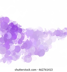 Bubbles Circle Dots Unique Purple Bright Vector Background