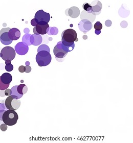 Bubbles Circle Dots Unique Purple Bright Vector Background