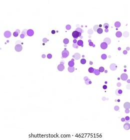 Bubbles Circle Dots Unique Purple Bright Vector Background