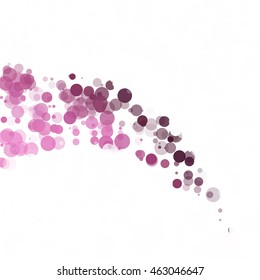 Bubbles Circle Dots Unique Purple Bright Vector Background
