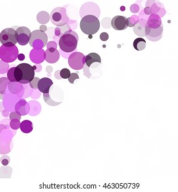 Bubbles Circle Dots Unique Purple Bright Vector Background