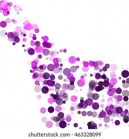 Bubbles Circle Dots Unique Purple Bright Vector Background