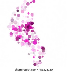 Bubbles Circle Dots Unique Purple Bright Vector Background