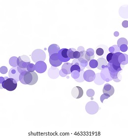 Bubbles Circle Dots Unique Purple Bright Vector Background