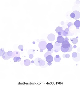 Bubbles Circle Dots Unique Purple Bright Vector Background