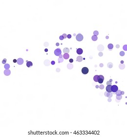 Bubbles Circle Dots Unique Purple Bright Vector Background