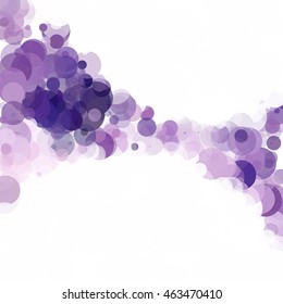Bubbles Circle Dots Unique Purple Bright Vector Background