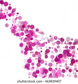 Bubbles Circle Dots Unique Purple Bright Vector Background