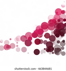 Bubbles Circle Dots Unique Purple Bright Vector Background
