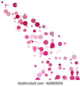 Bubbles Circle Dots Unique Purple Bright Vector Background