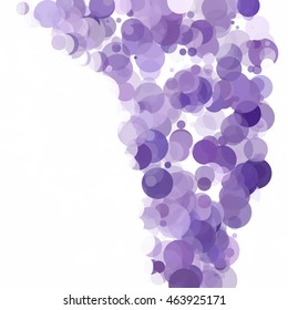 Bubbles Circle Dots Unique Purple Bright Vector Background