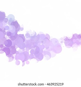Bubbles Circle Dots Unique Purple Bright Vector Background