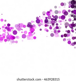 Bubbles Circle Dots Unique Purple Bright Vector Background