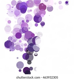 Bubbles Circle Dots Unique Purple Bright Vector Background