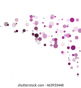 Bubbles Circle Dots Unique Purple Bright Vector Background