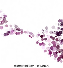 Bubbles Circle Dots Unique Purple Bright Vector Background