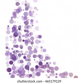 Bubbles Circle Dots Unique Purple Bright Vector Background