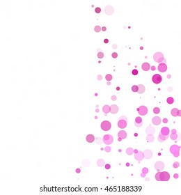 Bubbles Circle Dots Unique Purple Bright Vector Background