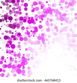 Bubbles Circle Dots Unique Purple Bright Vector Background