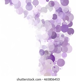 Bubbles Circle Dots Unique Purple Bright Vector Background