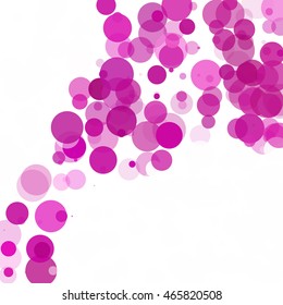 Bubbles Circle Dots Unique Purple Bright Vector Background