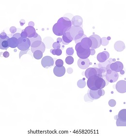 Bubbles Circle Dots Unique Purple Bright Vector Background
