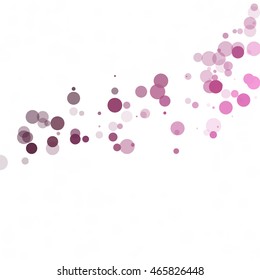 Bubbles Circle Dots Unique Purple Bright Vector Background