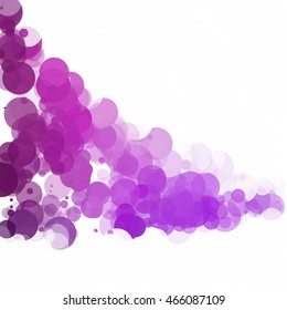 Bubbles Circle Dots Unique Purple Bright Vector Background